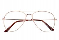 AVIATOR Okulary PILOTKI OPRAWKI metal Męskie Damskie + Gratisy