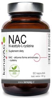 NAC N-acetylo-L-cysteina 30 kapsułek 500mg 60 kapsułek kenayAG