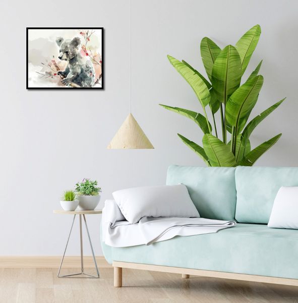 Plakat 50x40cm Akwarelowa Koala zdjęcie 4