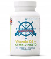 NAVIGATOR Witamina D3 10 000 IU +Witamina K2 MK-7 200micg 240kaps