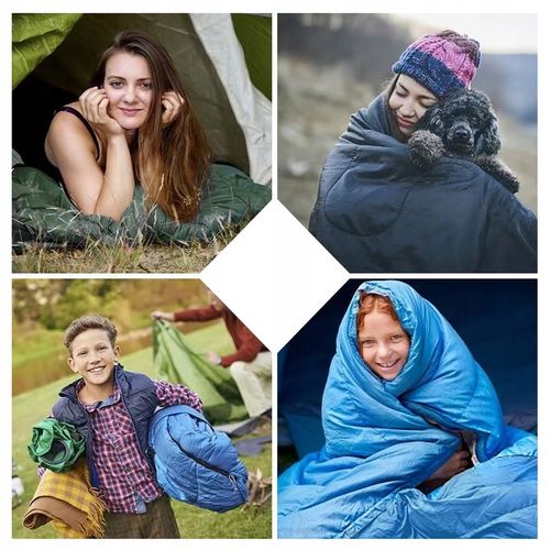 LEKKI ŚPIWÓR TURYSTYCZNY MUMIA KAPTUR 210CM CIEPŁY KOŁDRA + POKROWIEC 2w1 na Arena.pl