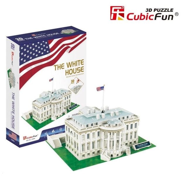 puzzle 3d biały dom 56el. 0602 zdjęcie 2