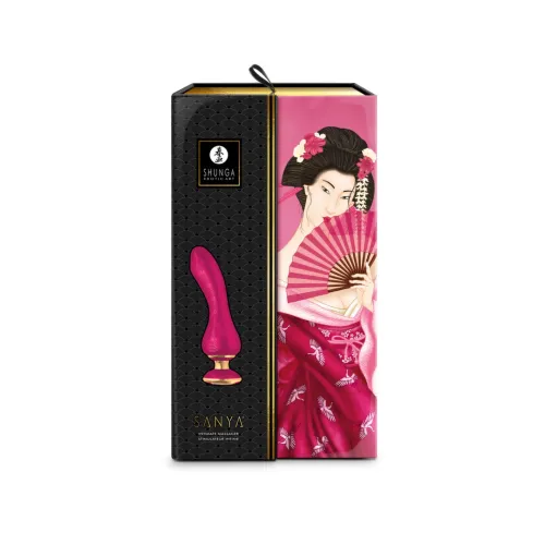 shunga sanya raspberry - personalny masażer silikonowy 18,5 cm na Arena.pl