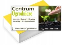 Wizytówki firmowe reklamowe 200 szt duży wybór wzorów CENTRUM OGRODNICZE