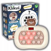 GRA POP IT KLIKUŚ ORYGINALNY ANTYSTRESOWA SENSORYCZNA WYŚWIETLACZ 6 TRYBÓW