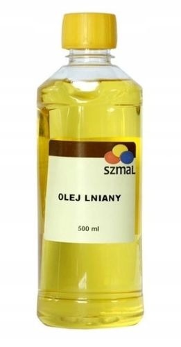 Olej lniany rafinowany ROMAN SZMAL medium do farb olejnych POŁYSK 500ml na Arena.pl