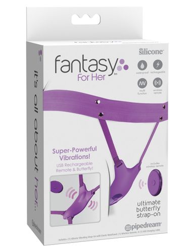 uprząż z wibratorem hands free strap on 1 motor fantasy for her na Arena.pl