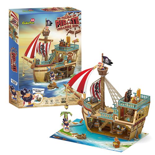 puzzle 3d statek piracki ze skarbem 8325 na Arena.pl