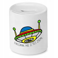 Skarbonka Dla Chłopaka Nie Z Tej Ziemi Prezent Z Nadrukiem Ze Zdjęciem