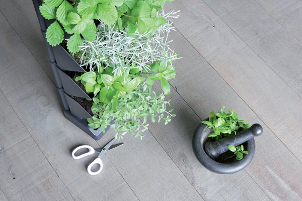 Ogród wertykalny stojący Mini Cascade - biały zdjęcie 3