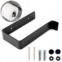 Uchwyt na papier toaletowy czarny matowy