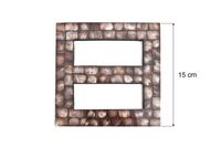 Upinacz dekoracyjny KWADRAT jasny brąz