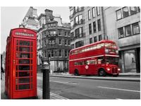 OBRAZ CZERWONA BUDKA TELEFONICZNA LONDYNIE