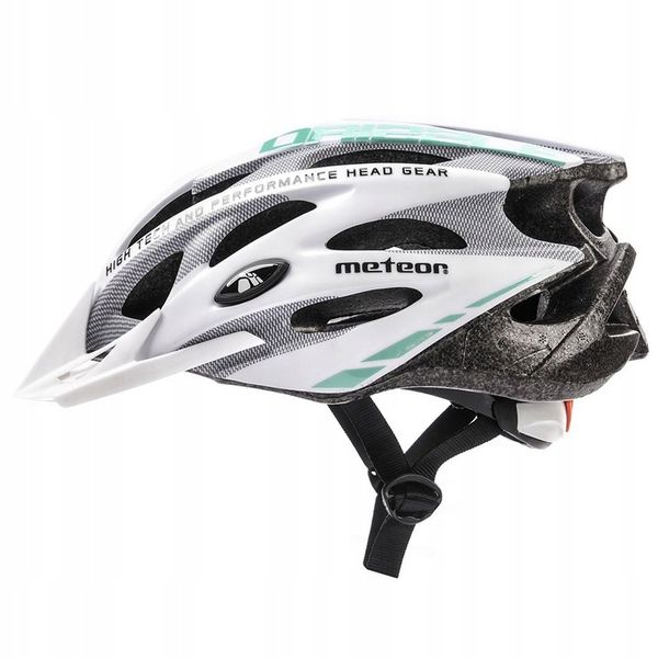 KASK ROWEROWY METEOR MV29 DRIZZLE M 55-58biały zdjęcie 1