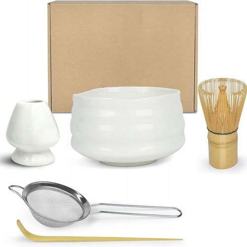 BAMBUSOWY ZESTAW PREZENTOWY DO HERBATY MATCHY CHASHAKU TRZEPACZKA ŁYŻKA na Arena.pl