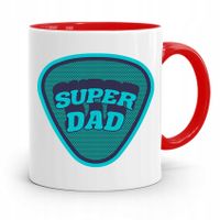 Kubek Czerwony Dla Taty Ojca Super Dad Prezent Z Nadrukiem Ze Zdjęciem