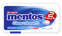 Mentos CleanBreath Peppermint Odświeżające pastylki bez cukru 21 g