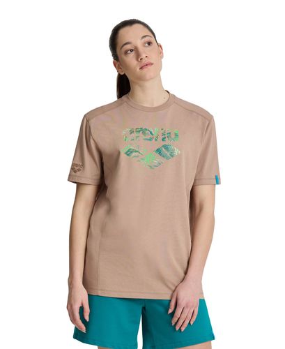 Koszulka T-Shirt sportowy na trening na co dzień Arena Unisex Logo R.M na Arena.pl