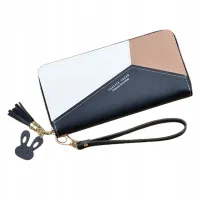 portfel damski portmonetka na zamek skóra