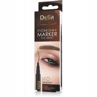 DELIA EYEBROW EXPERT Piórkowy marker do brwi, brązowy 4.0, 1.3g
