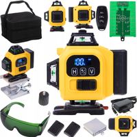 POZIOMICA LASEROWA 360° LASER KRZYŻOWY 4D ZESTAW WALIZKA