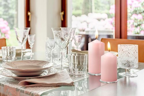 Świeca pieńkowa walec BISPOL Aura sw70/100-038 (różowa) ~44h na Arena.pl