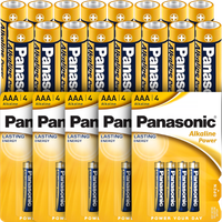 20x AAA Baterie Alkaliczne PANASONIC LR03 Paluszki Bateria R3 Blister x5