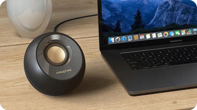 GŁOŚNIKI CREATIVE Pebble V2 USB-C czarne zdjęcie 8