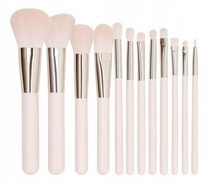 Mimo Zestaw 12-stu pędzli do makijażu Róż zdjęcie 1