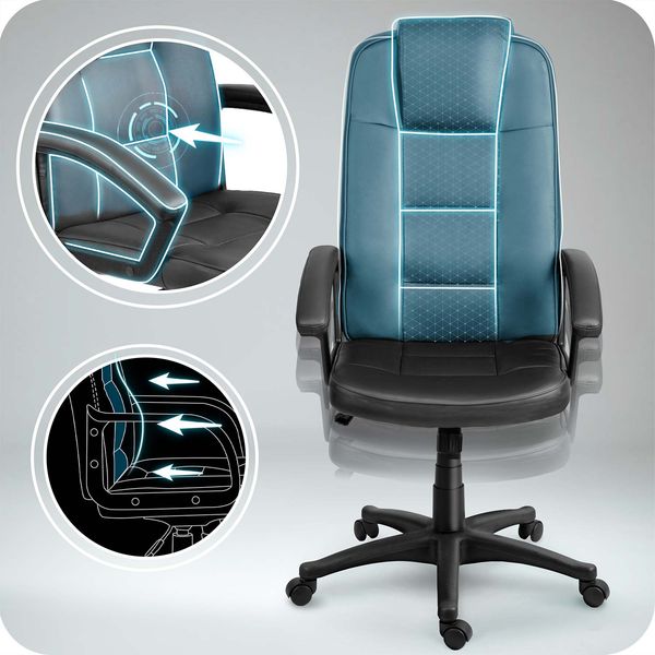 Fotel biurowy obrotowy Sofotel czarny zdjęcie 4