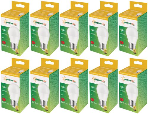 Żarówka LED kulka E27 230V 8W neutralna NW WOJ+14472_8W 10 SZTUK SPECTRUM na Arena.pl