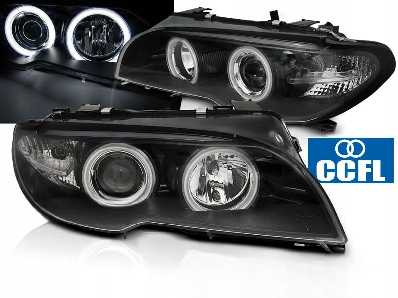 LAMPY REFLEKTORY Do BMW E46 OD 2003 DO 2006 Roku COUPE, CABRIO Ringi CCFL zdjęcie 1