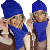 ZESTAW zimowy KOMPLET damski CZAPKA KOMIN szal TUBA CIEPŁY produkt