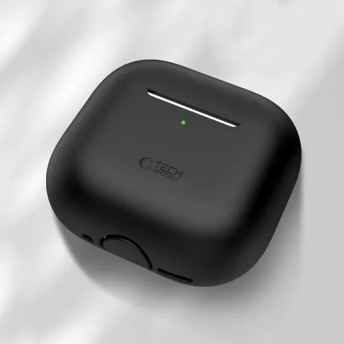 etui tech-protect silicone na apple airpods 4 - czarne na Arena.pl