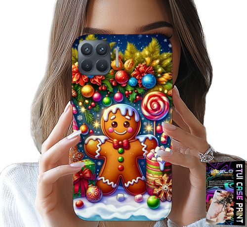 ETUI DO OPPO RENO 4 LITE - PIERNIK, CUKIERKOWE WZORY ŚWIĘTA + SZKŁO na Arena.pl