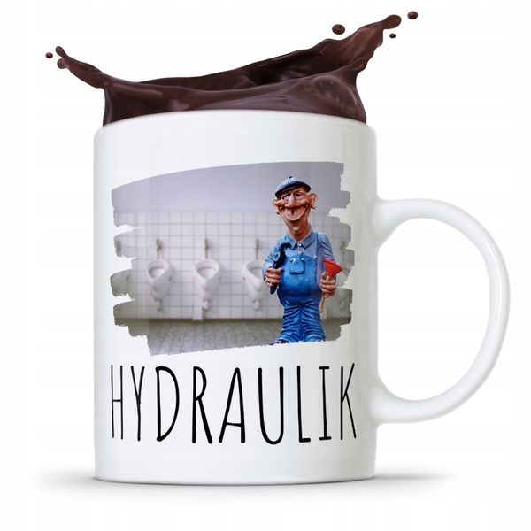 Kubek Prezent Dla Hydraulika Hydraulik Z Nadrukiem Ze Zdjęciem zdjęcie 1