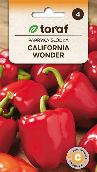 Papryka CALIFORNIA WONDER (czerwona) zdjęcie 1