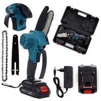 Mini piła akumulatorowa 4" 130 mm łańcuchowa 2x bateria KD10645