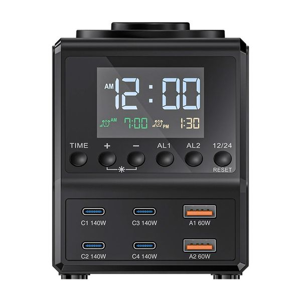 budzik blitzwolf bw-fw10 z ładowarką 240w 2xusb-a 4xusb-c zdjęcie 4