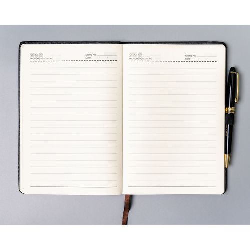 czarny notes w formacie a5 zadrukowany w linie - peterson na Arena.pl