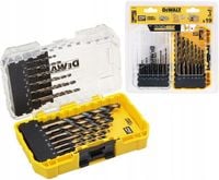 DEWALT ZESTAW WIERTEŁ WIERTŁA HSS-G DO METALU I DREWNA 19EL 1-10mm DT70728