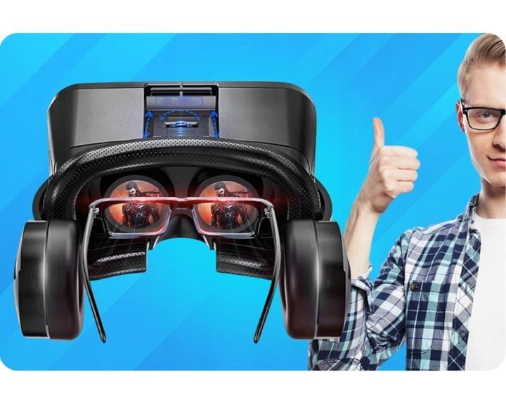 GOGLE GOOGLE VR 3D+WBUDOWANE SŁUCHAWKI NAUSZNE zdjęcie 4