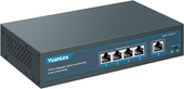 Switch PoE YuanLey 5 Portów Gigabit 78W VLAN Metalowy Plug And Play