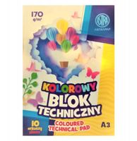 blok tech.kol.barw. w masie a3/10k 170g 235 a'10