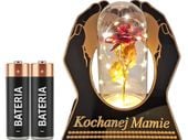 MAMA MAMIE ZNICZ LAMPION NA GRÓB SKOS DŁONIE RÓŻA CZERWONA+LEDY