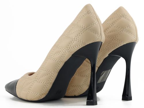 Beżowe matowe szpilki damskie 40 na Arena.pl