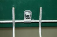 Zapinka Zawijka uchwyt do paneli 1/2 antracyt grafit RAL 7016 - 50 szt