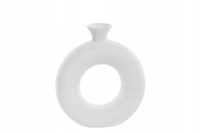 Wazon ceramiczny dekoracyjny 23cm biały