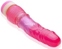 W 100% ZADOWALAJĄCY MIĘCIUTKI WIBRATOR ŻELOWY RÓŻOWY