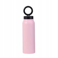 Butelka / bidon na wodę metal z uchwytem kompatybilnym z Magsafe 750ml różo